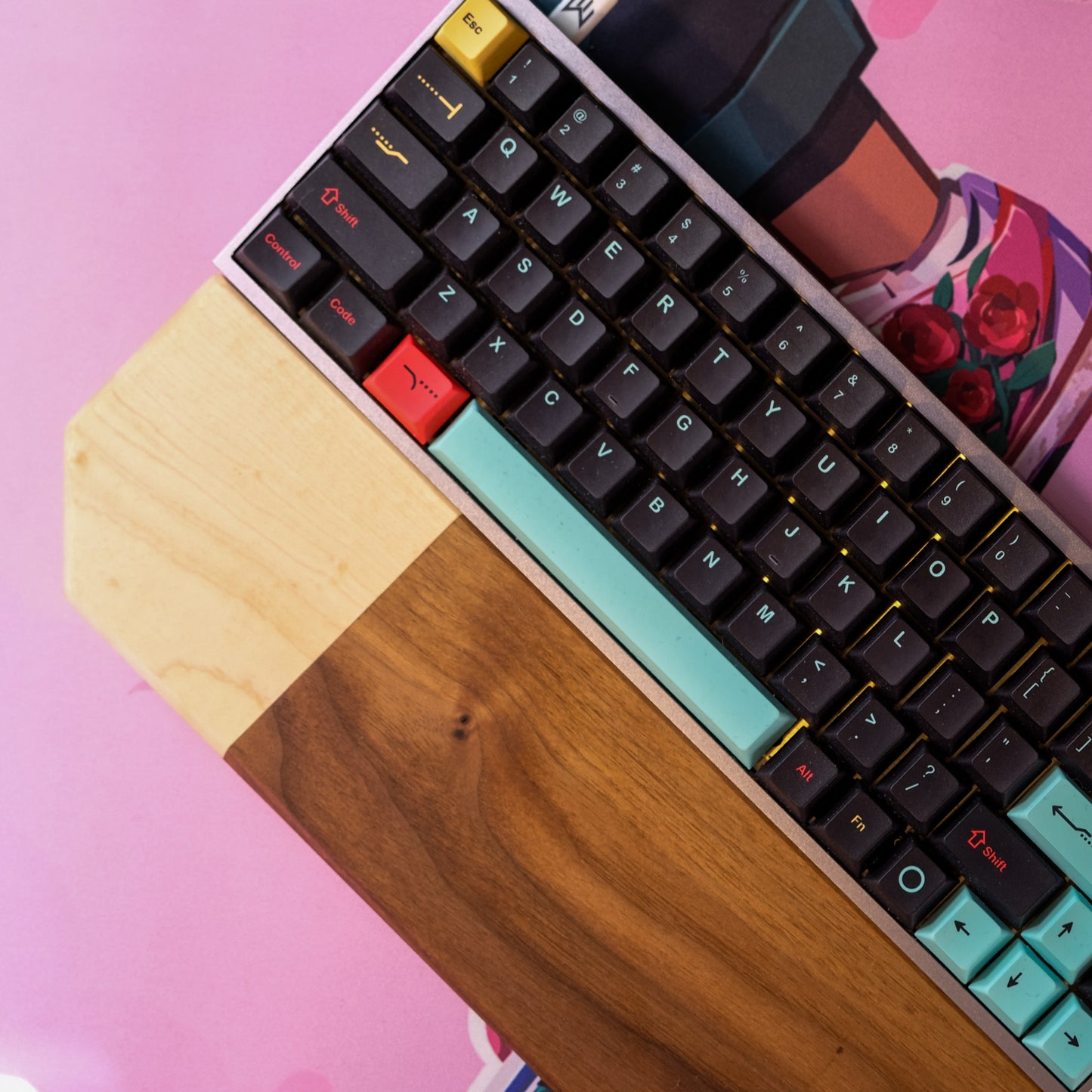 Custom Wood Mechanical Keyboard Wrist Rest