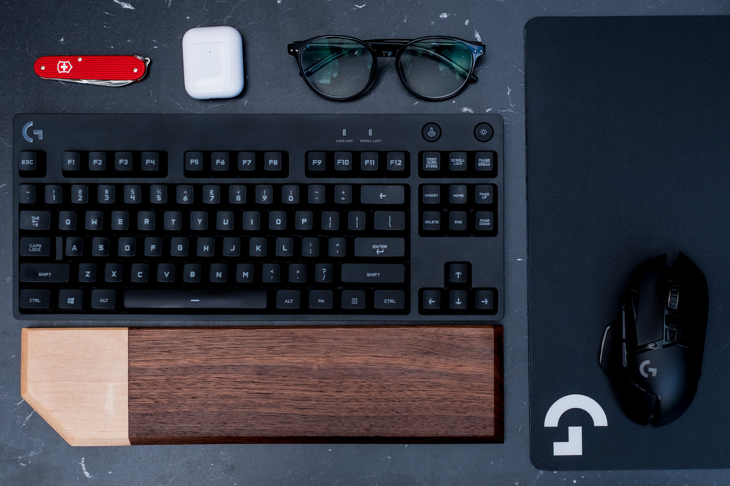 Custom Wood Mechanical Keyboard Wrist Rest