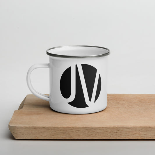 JV Woodworx White Enamel Mug - 12oz