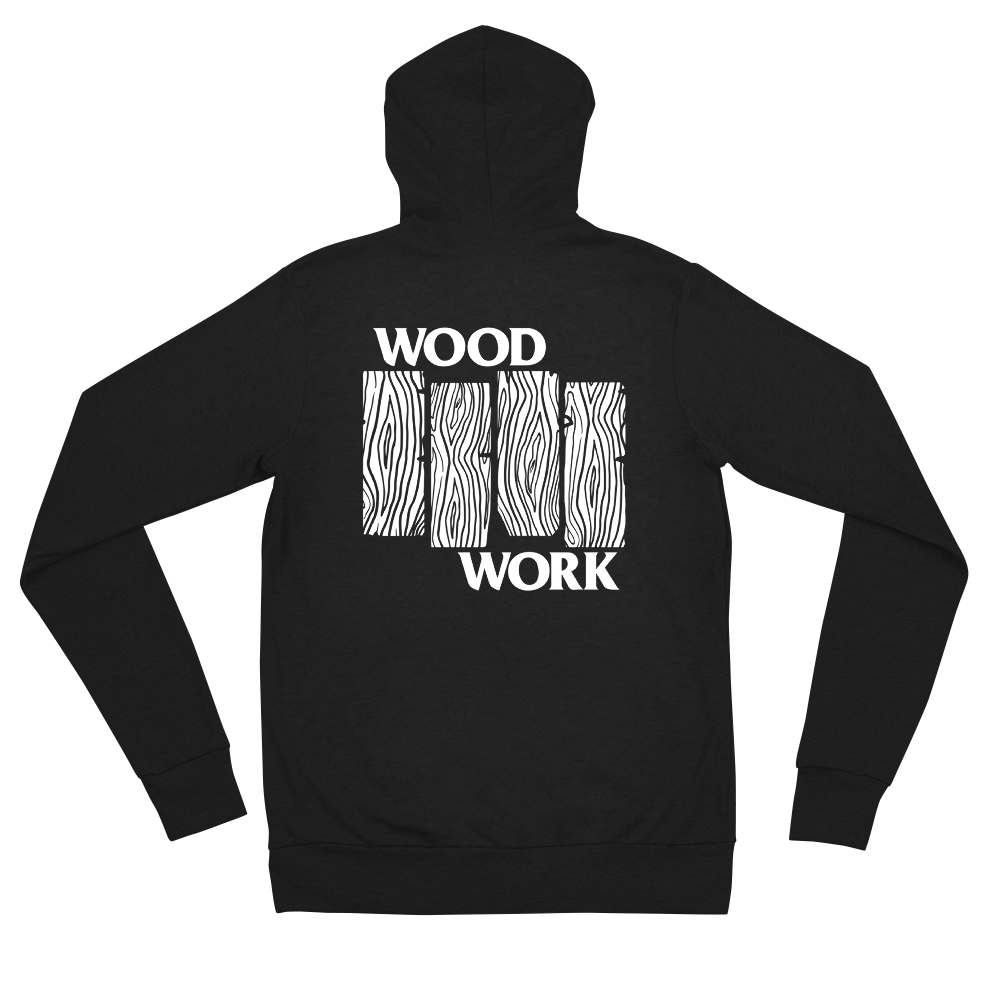 Wood Work Hoodie - Black Flag Parody