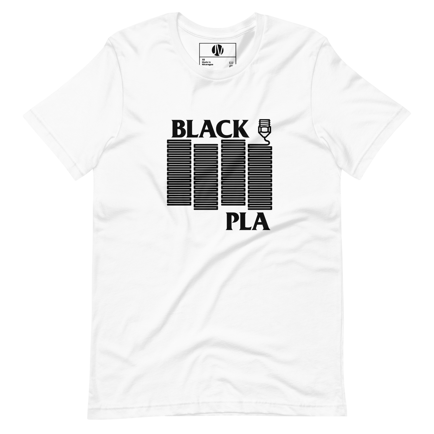 Black PLA - 3D Printing T-Shirt (Black Flag Parody)